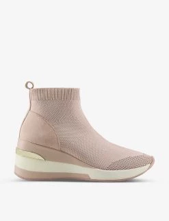 DUNE Engel Wedge-heel Knitted Sock Trainers For Womens Nude-fabric 11 DUNE Engel Wedge-heel Knitted Sock Trainers For Womens Nude-fabric -Dune London Sales Store unnamed file 359