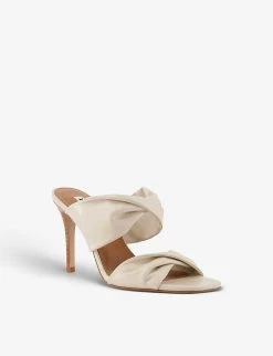 DUNE Mettle Knotted Heeled Leather Mules For Womens Nude -leather -Dune London Sales Store unnamed file 362