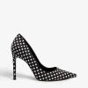 DUNE Avianna Polka-dot Woven Courts For Womens Black White-fabric