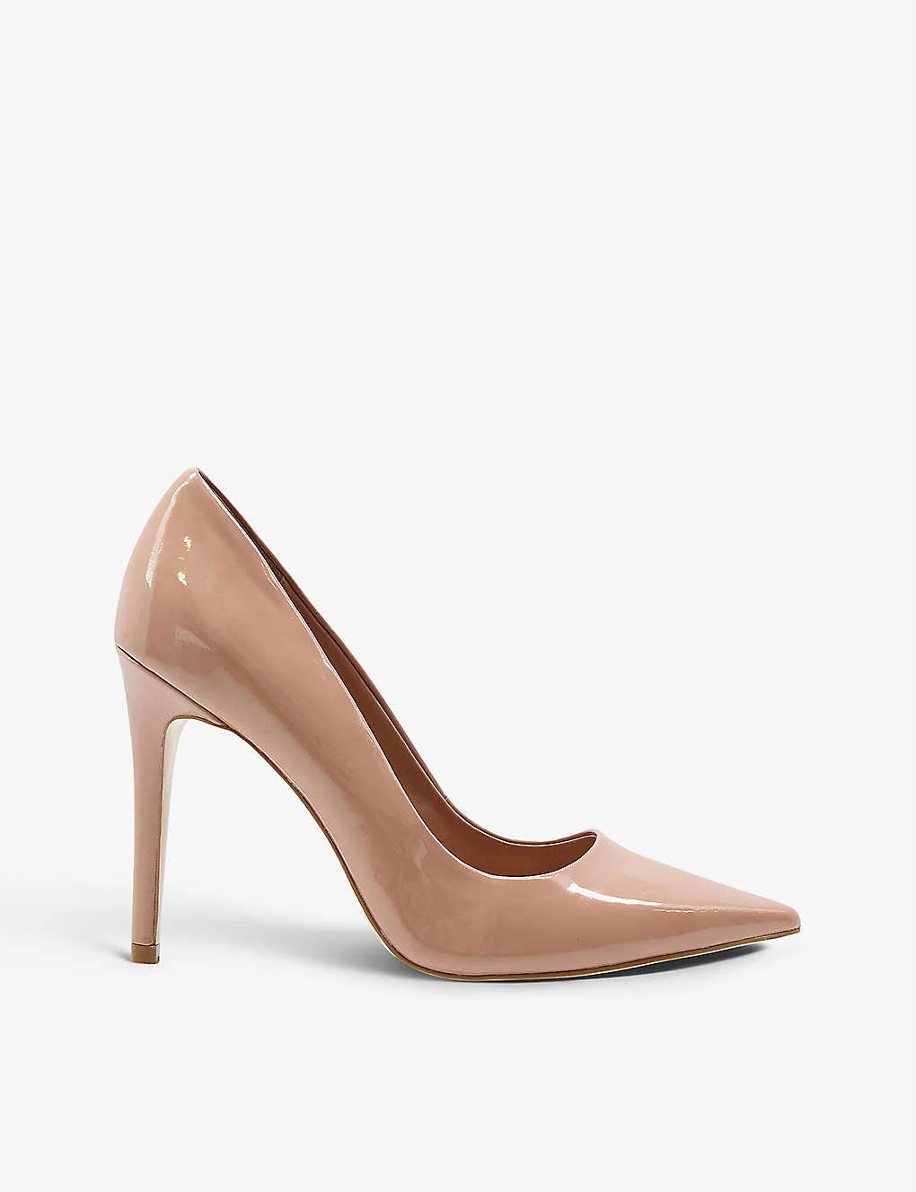 DUNE Amaretto Stiletto-heel Patent-leather Courts For Womens Camel-patent Synthetic 7 DUNE Amaretto Stiletto-heel Patent-leather Courts For Womens Camel-patent Synthetic - Image 5