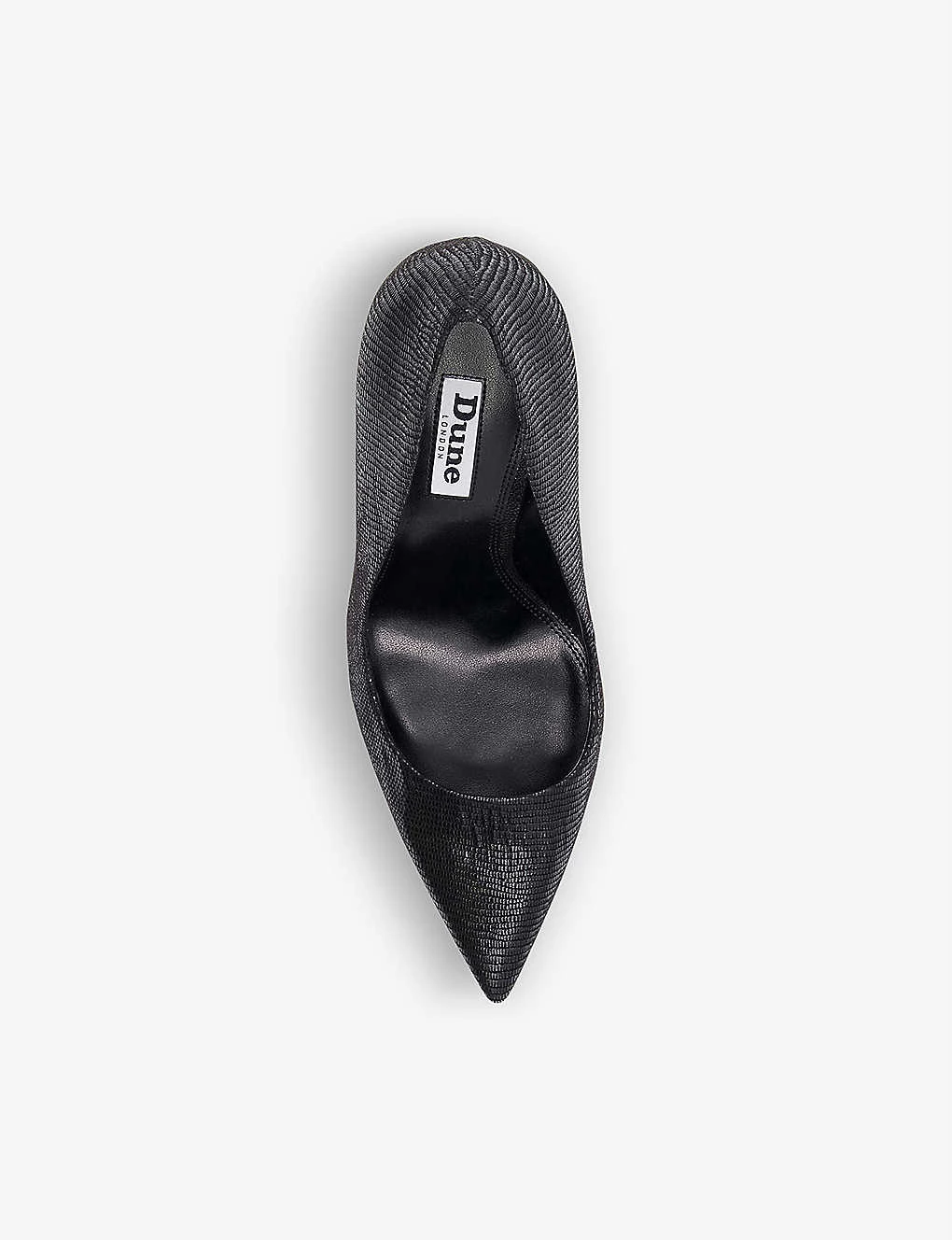 DUNE Amaretto Reptile-embossed Faux-leather Courts For Womens Black-synthetic Reptile 4 DUNE Amaretto Reptile-embossed Faux-leather Courts For Womens Black-synthetic Reptile - Image 2