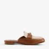 DUNE Glare Colour-blocked Turn-lock Backless Leather Loafers For Womens Camel-leather 1 DUNE Glare Colour-blocked Turn-lock Backless Leather Loafers For Womens Camel-leather -Dune London Sales Store unnamed file 395