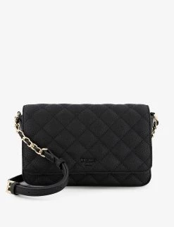 DUNE Dupree Quilted Leather Cross-body Bag For Womens Black-synthetic -Dune London Sales Store unnamed file 403