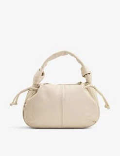 DUNE Dignity Knot-handle Leather Shoulder Bag For Womens Cream-leather 8 DUNE Dignity Knot-handle Leather Shoulder Bag For Womens Cream-leather -Dune London Sales Store unnamed file 410
