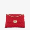 DUNE Dorchester Small Quilted Shoulder Bag For Womens Red-plain Synthetic -Dune London Sales Store unnamed file 422