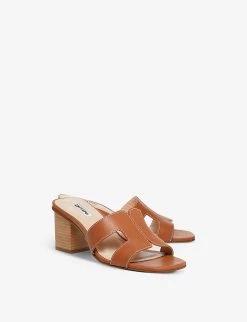 DUNE Jupe Mid-block Heel Leather Mules For Womens Tan-leather 9 DUNE Jupe Mid-block Heel Leather Mules For Womens Tan-leather -Dune London Sales Store unnamed file 437