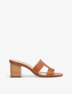 DUNE Jupe Mid-block Heel Leather Mules For Womens Tan-leather 11 DUNE Jupe Mid-block Heel Leather Mules For Womens Tan-leather -Dune London Sales Store unnamed file 439