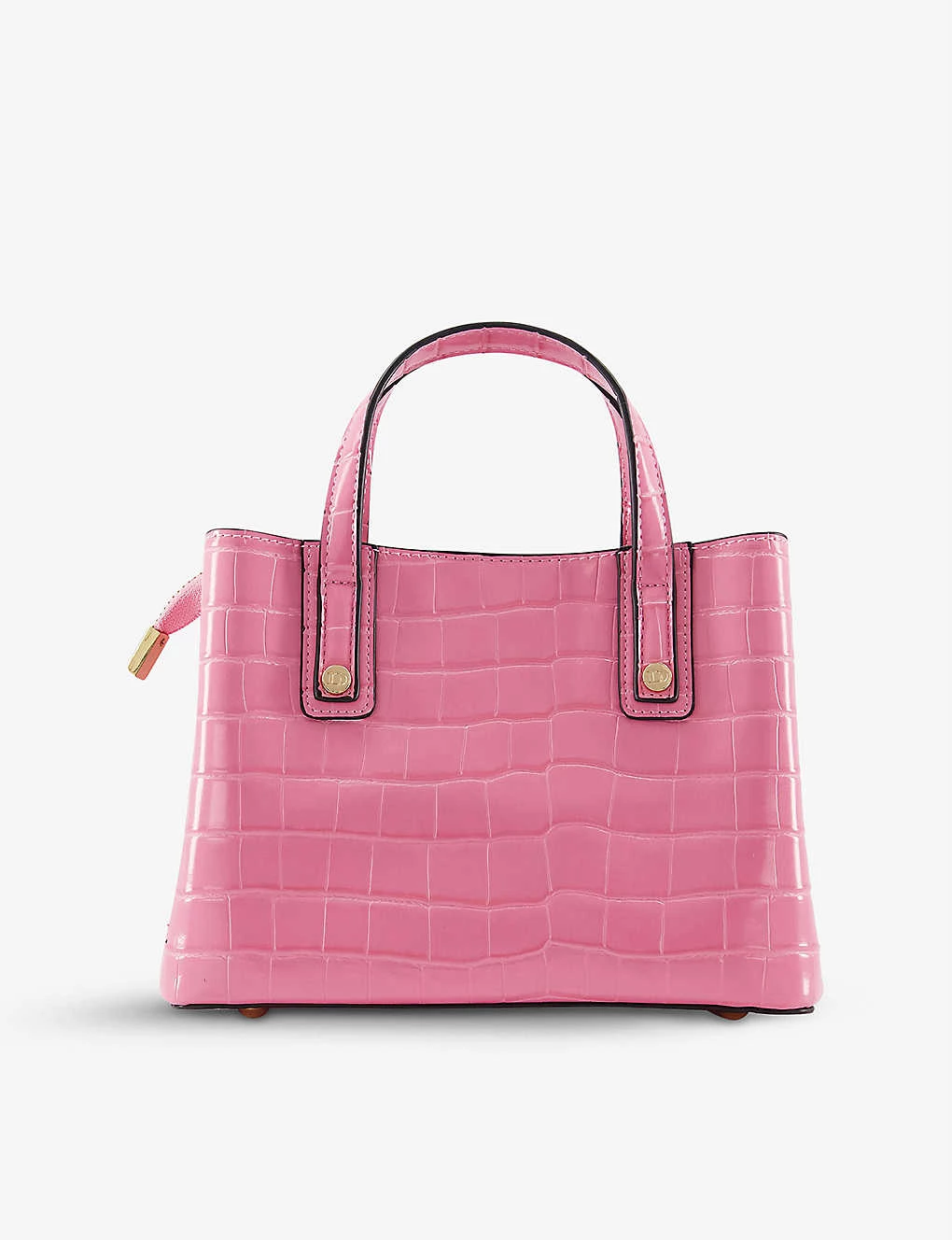 DUNE Dinkydorrie Reptile-embossed Faux-leather Tote Bag For Womens Pink-plain Synthetic 6 DUNE Dinkydorrie Reptile-embossed Faux-leather Tote Bag For Womens Pink-plain Synthetic - Image 4