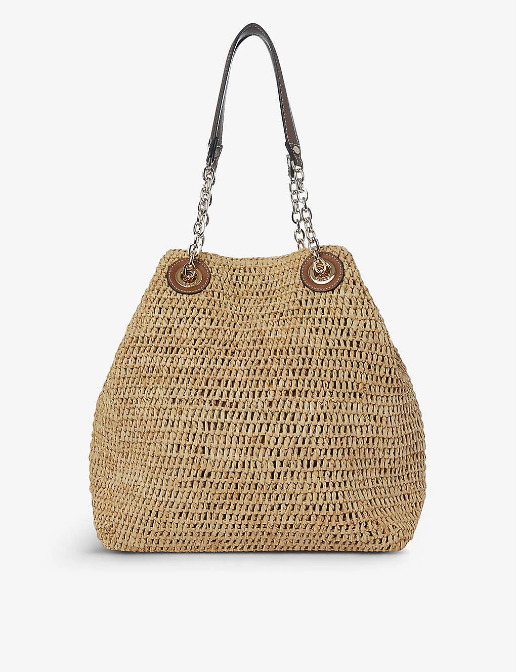 DUNE Destination Logo-embossed Raffia Woven Tote Bag For Womens Natural-raffia 5 DUNE Destination Logo-embossed Raffia Woven Tote Bag For Womens Natural-raffia - Image 3