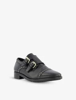 DUNE Flickers Studded Leather Double Monk Strap Shoes For Womens Black-leather 9 DUNE Flickers Studded Leather Double Monk Strap Shoes For Womens Black-leather -Dune London Sales Store unnamed file 479