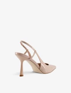 DUNE Cabanna Patent-leather Slingback Courts For Womens Nude-patent Synthetic -Dune London Sales Store unnamed file 485