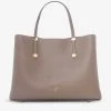 DUNE Dorrie Faux-leather Tote Bag For Womens Grey-synthetic