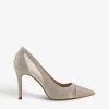 DUNE Bristal Cut-out Mesh Court Heels For Womens Gold-fabric 2 DUNE Bristal Cut-out Mesh Court Heels For Womens Gold-fabric -Dune London Sales Store unnamed file 491