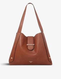 DUNE Dixen Faux-leather Shoulder Bag For Womens Tan-synthetic