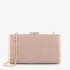 DUNE Blaike Faux Patent Leather Hard-case Clutch Bag For Womens Blush-patent -Dune London Sales Store unnamed file 514