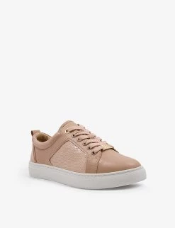 DUNE Estee Embossed Faux-leather Low-top Trainers For Womens Blush-synthetic 9 DUNE Estee Embossed Faux-leather Low-top Trainers For Womens Blush-synthetic -Dune London Sales Store unnamed file 595