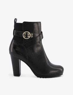 DUNE Oreana Buckle-detail Leather Ankle Boots For Womens Black-leather -Dune London Sales Store unnamed file 621