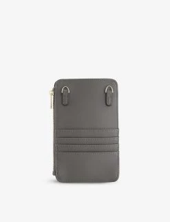 DUNE Kimmyy Quilted Faux Leather Phone Purse Grey-plain Synthetic -Dune London Sales Store unnamed file 624