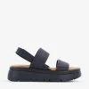 DUNE Location Padded Leather Flatform Sandals For Womens Black-leather -Dune London Sales Store unnamed file 631