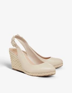 DUNE Codi Slingback Espadrille-wedge Leather Sandals For Womens Ecru-leather 9 DUNE Codi Slingback Espadrille-wedge Leather Sandals For Womens Ecru-leather -Dune London Sales Store unnamed file 682