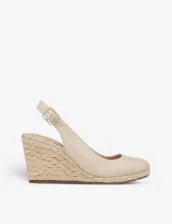 DUNE Codi Slingback Espadrille-wedge Leather Sandals For Womens Ecru-leather 11 DUNE Codi Slingback Espadrille-wedge Leather Sandals For Womens Ecru-leather -Dune London Sales Store unnamed file 684