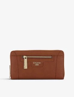 DUNE Kallas Logo-embossed Faux-leather Purse For Womens Tan-synthetic