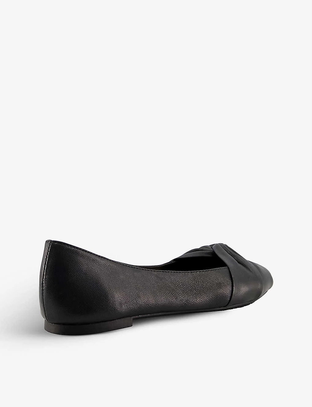 DUNE Hanson Twist-knot Leather Ballet Flats For Womens Black-leather 6 DUNE Hanson Twist-knot Leather Ballet Flats For Womens Black-leather - Image 4