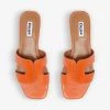 DUNE Loupe Open-toe Leather Sandals For Womens Orange-leather -Dune London Sales Store unnamed file 792