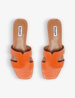 DUNE Loupe Open-toe Leather Sandals For Womens Orange-leather -Dune London Sales Store unnamed file 796