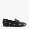 DUNE Goldfinch Star-embroidered Leather Loafers For Womens Black-leather -Dune London Sales Store unnamed file 829