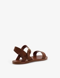 DUNE Leelas Flat Leather Sandals For Womens Tan-leather -Dune London Sales Store unnamed file 837