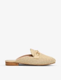 DUNE Glowin Snaffle Trim Backless Loafers For Womens Natural-synthetic -Dune London Sales Store unnamed file 843