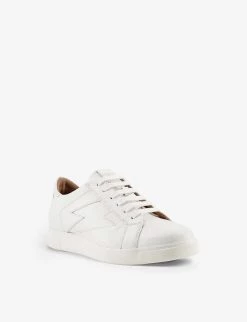 DUNE Energised Lightning Bolt-motif Leather Low-top Trainers For Womens White-plain Leather 9 DUNE Energised Lightning Bolt-motif Leather Low-top Trainers For Womens White-plain Leather -Dune London Sales Store unnamed file 851