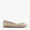 DUNE Hanson Twist-knot Leather Ballet Flats For Womens Ecru-leather -Dune London Sales Store unnamed file 854
