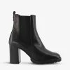 DUNE Patrine Leather Heeled Chelsea Boots For Womens Black-leather -Dune London Sales Store unnamed file 882
