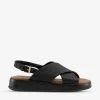 DUNE Latest Cross-strap Chunky-soled Leather Sandals For Womens Black-leather -Dune London Sales Store unnamed file 887