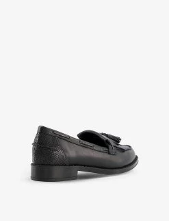 DUNE Kilted Tassel-embellished Leather Loafers For Womens Black-leather -Dune London Sales Store unnamed file 900