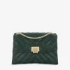 DUNE Dorchester Small Quilted Shoulder Bag For Womens Green-plain Synthetic -Dune London Sales Store unnamed file 907