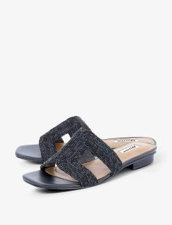 DUNE Loupe Cut-out Woven Sandals For Womens Black-synthetic -Dune London Sales Store unnamed file 94