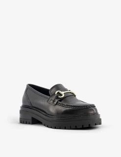 DUNE Snaffle-trimmed Leather Loafers For Womens Black-leather 9 DUNE Snaffle-trimmed Leather Loafers For Womens Black-leather -Dune London Sales Store unnamed file 941