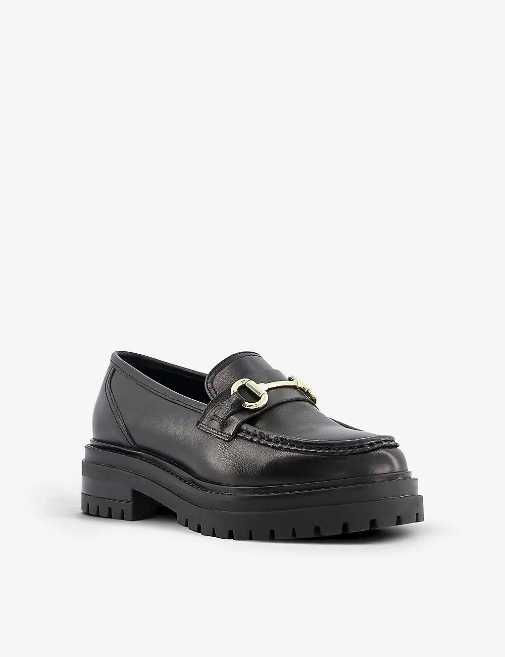 DUNE Snaffle-trimmed Leather Loafers For Womens Black-leather 5 DUNE Snaffle-trimmed Leather Loafers For Womens Black-leather - Image 3