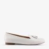 DUNE Gallerie Tasseled Leather Loafers For Womens White-leather -Dune London Sales Store unnamed file 958
