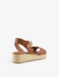 DUNE Linnie Flatform Jute-trim Leather Sandals For Womens Tan-leather 10 DUNE Linnie Flatform Jute-trim Leather Sandals For Womens Tan-leather -Dune London Sales Store unnamed file 975