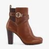 DUNE Oreana Buckle-detail Leather Ankle Boots For Womens Tan-leather 1 DUNE Oreana Buckle-detail Leather Ankle Boots For Womens Tan-leather -Dune London Sales Store unnamed file 987
