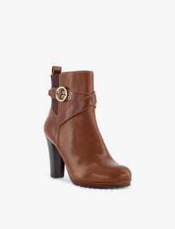 DUNE Oreana Buckle-detail Leather Ankle Boots For Womens Tan-leather -Dune London Sales Store unnamed file 989